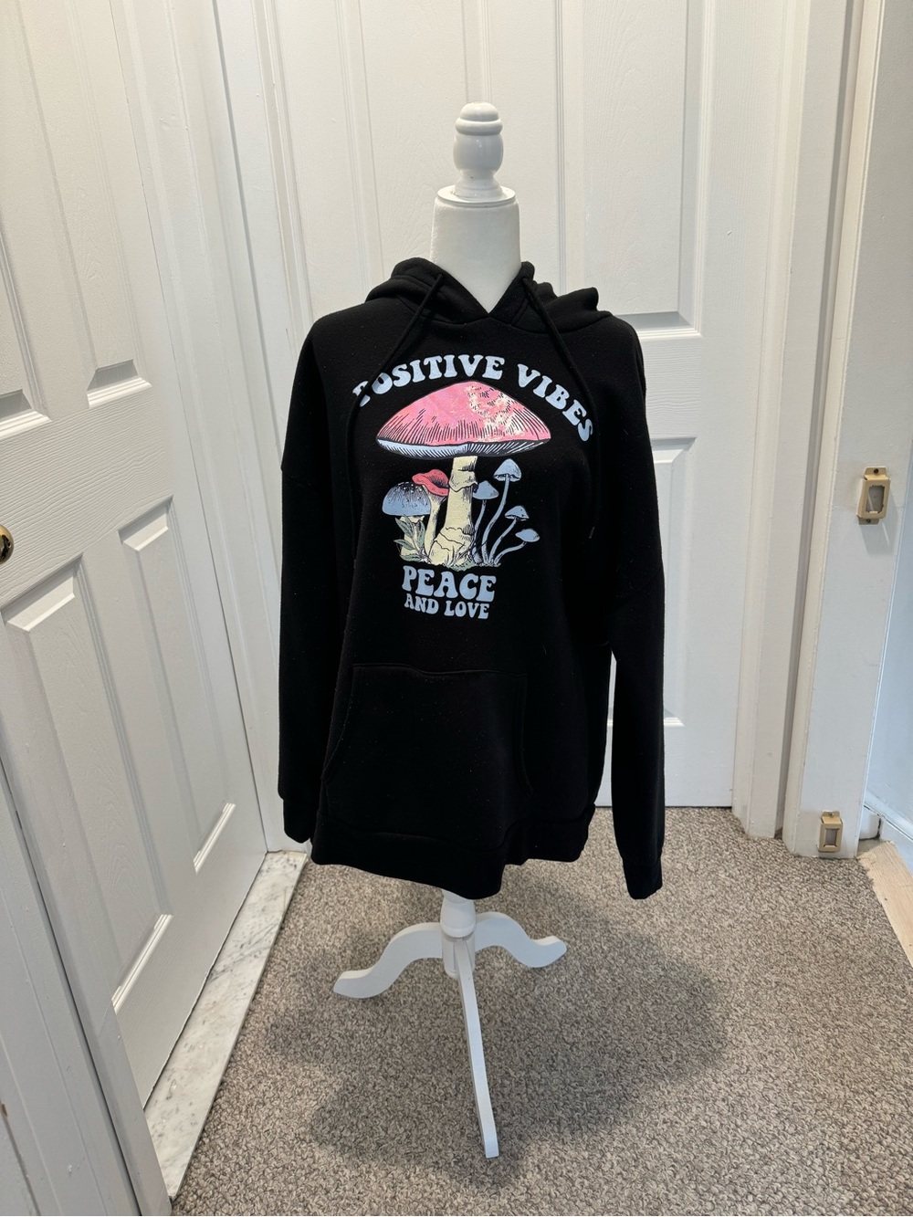 Black Hoodie uplift message